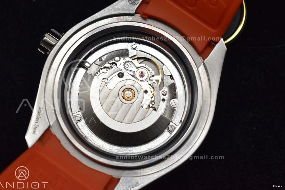 Best Black Gray Orange on 6000M Seamaster Dial Edition Rubber 1:1 Bezel Ceramic A2824 SS Ultra TF Deep Strap 1103